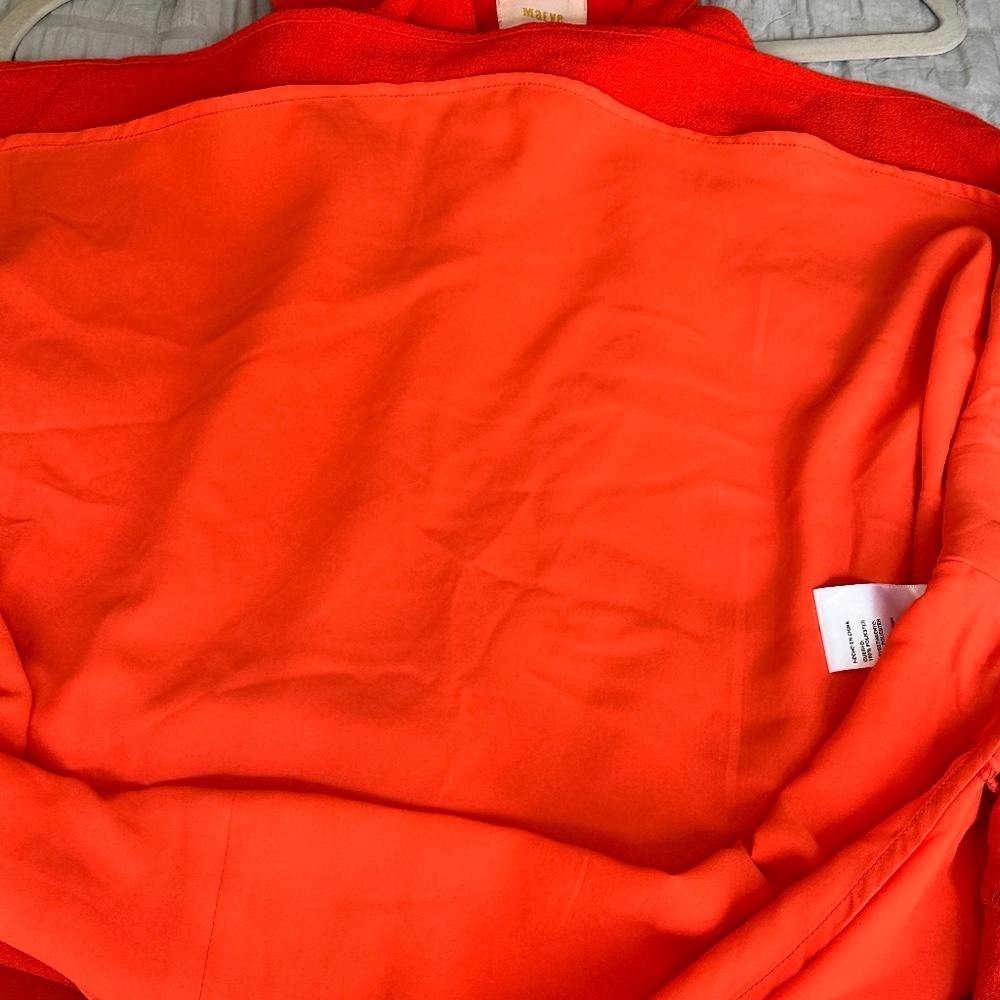 Maeve Women's Large Uma Halter Fit‎ Flare Dress Mini Orange Bold Anthropologie - Picture 7 of 8